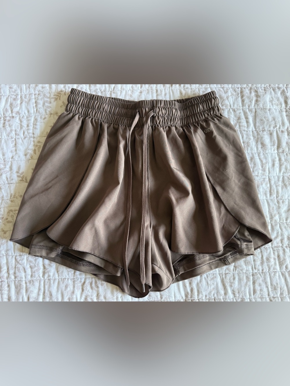Women's Athletic Wrap Hem Shorts with Drawstring